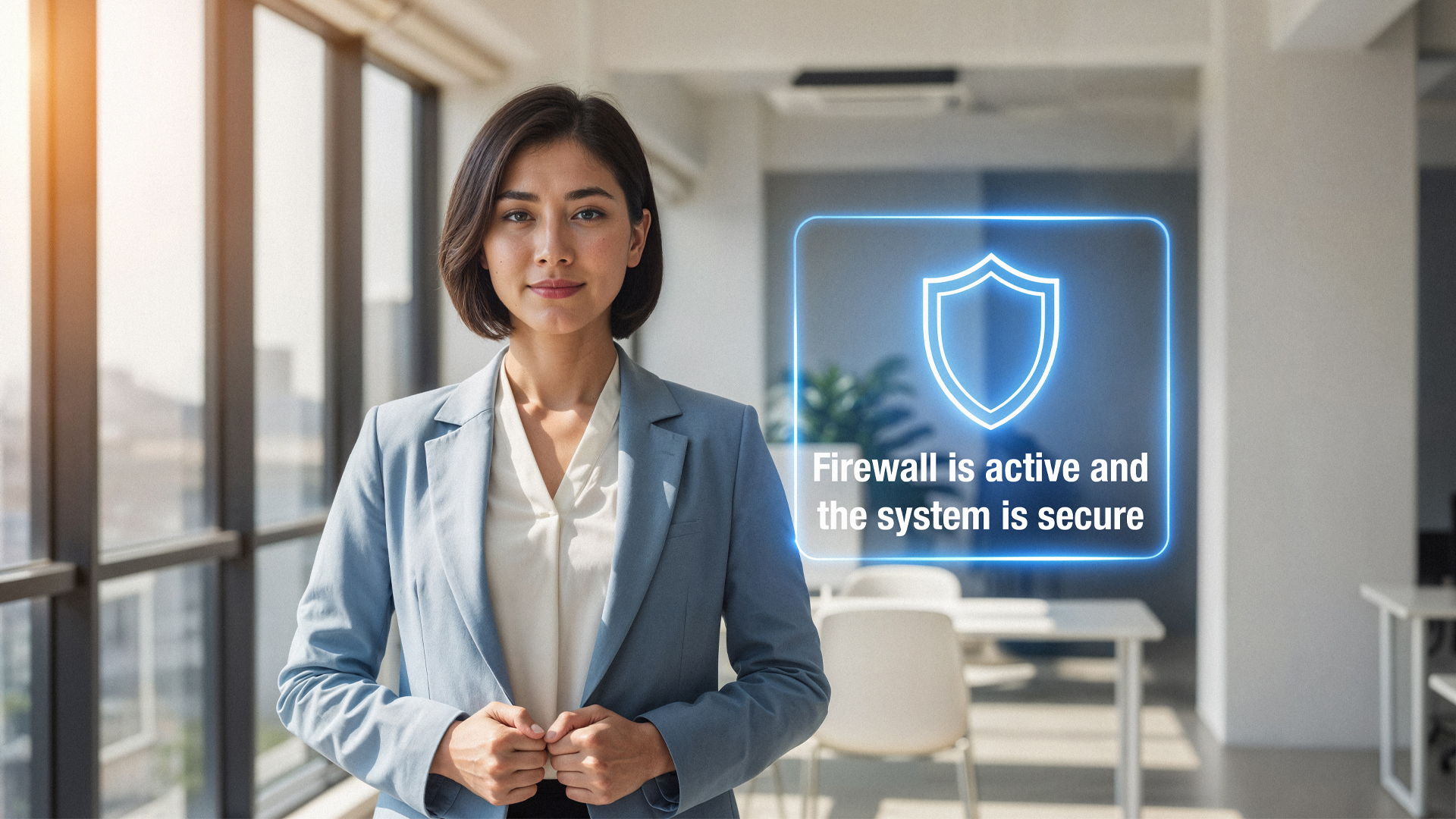 Secured exterior of the property